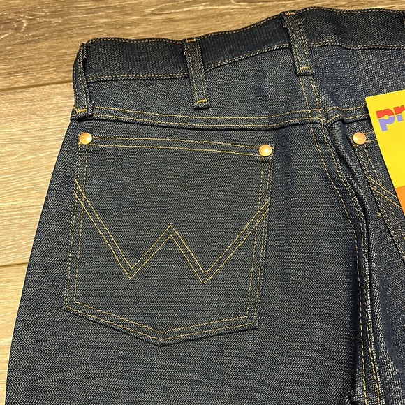 WRANGLER VINTAGE JEANS RETRO ORIGINAL COWBOY CUT JEANS DARK WASH SIZE 28x30 NWT - Picture 9 of 10